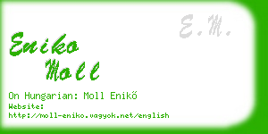 eniko moll business card