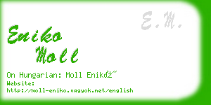 eniko moll business card